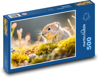 Myš - hlodavec, zviera - Puzzle 500 dielikov, rozmer 46x30 cm 