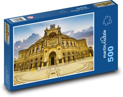 Drážďany - opera, Německo - Puzzle 500 dílků, rozměr 46x30 cm