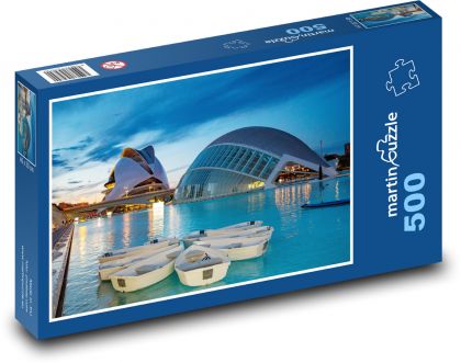 Valencia - Spain, building - Puzzle of 500 pieces, size 46x30 cm 