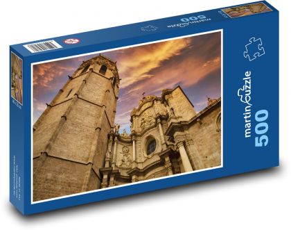 Kostol - katedrála, budova - Puzzle 500 dielikov, rozmer 46x30 cm 
