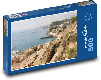 Costa Blanca - Španělsko, pobřeží  - Puzzle 500 dílků, rozměr 46x30 cm