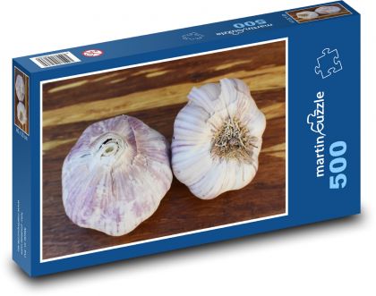 Czosnek - warzywa, przyprawy - Puzzle 500 elementów, rozmiar 46x30 cm