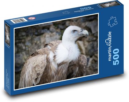 Sęp - ptak, piórko - Puzzle 500 elementów, rozmiar 46x30 cm