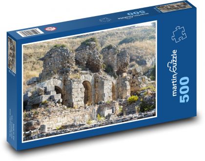 Ruins - hill, architecture - Puzzle of 500 pieces, size 46x30 cm 
