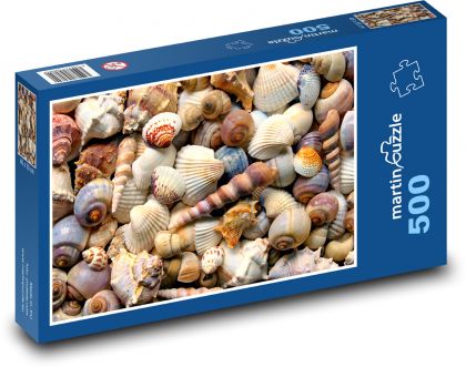 Shells - shells, sea - Puzzle of 500 pieces, size 46x30 cm 