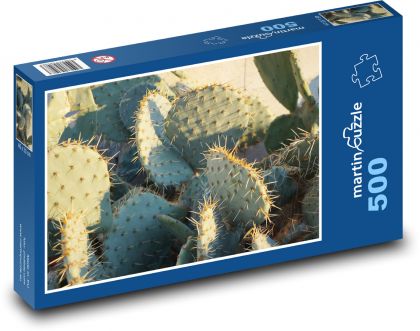 Kaktus - słońce, pustynia - Puzzle 500 elementów, rozmiar 46x30 cm