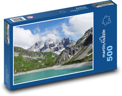 Lünersee - jezero, Rakousko - puzzle 500 dílků