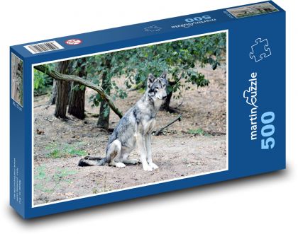 Wolf - Tier, Wald - Puzzle - 500 Teile
