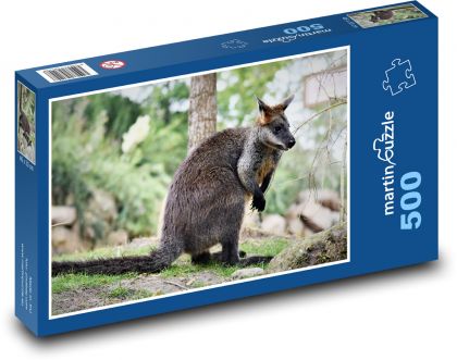 Klokan - zoo, vačkovec - Puzzle 500 dielikov, rozmer 46x30 cm 