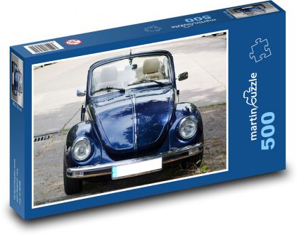VW Beetle - auto, Volkswagen - Puzzle 500 dielikov, rozmer 46x30 cm 