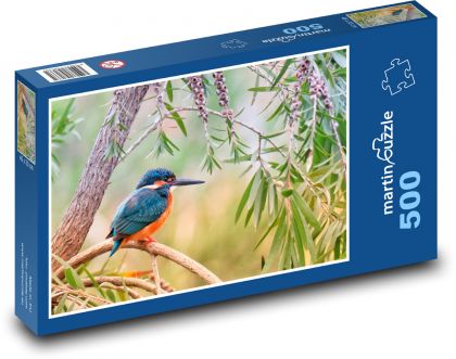 Kingfisher - bird, nature - Puzzle of 500 pieces, size 46x30 cm 