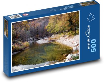 Herbst - Fluss, Natur - Puzzle - 500 Teile