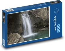 Vodopád - řeka, les Puzzle 500 - 46x30 cm