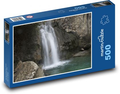 Vodopád - řeka, les - Puzzle 500 dílků, rozměr 46x30 cm