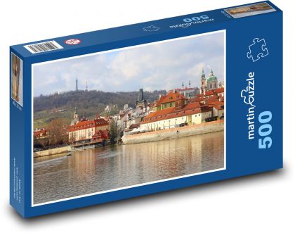 Praha - Vltava, město - Puzzle 500 dílků, rozměr 46x30 cm
