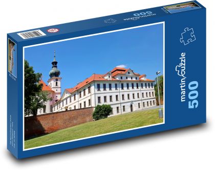 Monastery - Prague, tower - Puzzle of 500 pieces, size 46x30 cm 