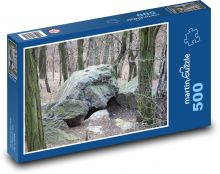 Felsen - Felsen, Wald Puzzle 500 Teile - 46 x 30 cm