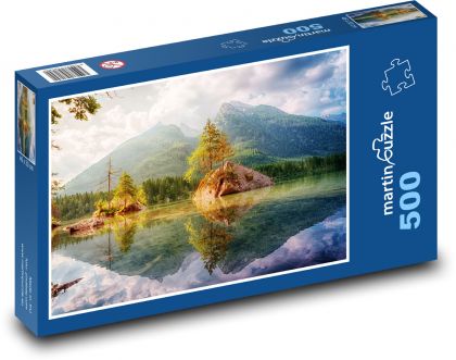 Lake - water, nature - Puzzle of 500 pieces, size 46x30 cm 