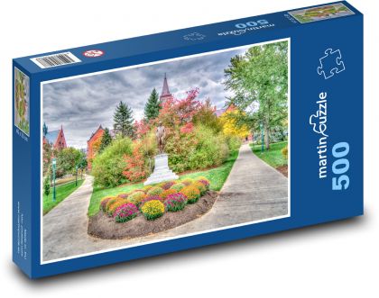 Univerzita ve Vermontu - olistění, podzim - puzzle 500 dílků