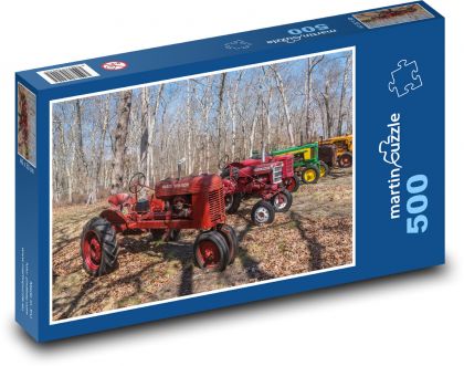 Traktory - stromy, vozidla - puzzle 500 dílků