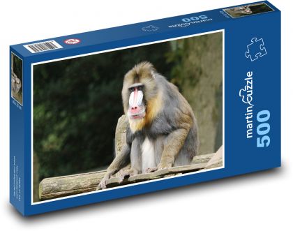Opice - zvíře, savec  - Puzzle 500 dílků, rozměr 46x30 cm