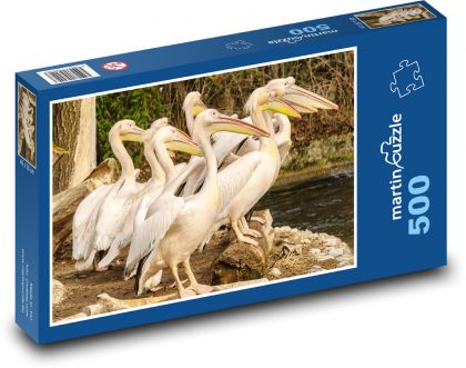 Pelicans - birds, animals - Puzzle of 500 pieces, size 46x30 cm 
