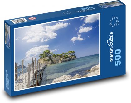 Zakynthos - moře, molo - Puzzle 500 dílků, rozměr 46x30 cm
