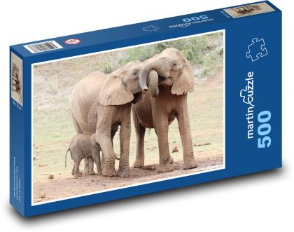 Elefanten - Elefant, Safari - Puzzle - 500 Teile
