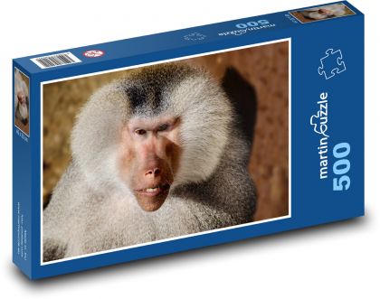 Pavián - zviera, opica - Puzzle 500 dielikov, rozmer 46x30 cm 