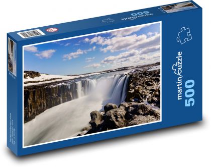 Wasserfall - Island, Bach - Puzzle - 500 Teile