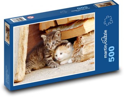 Kotek - kotek, zwierzak - Puzzle 500 elementów, rozmiar 46x30 cm