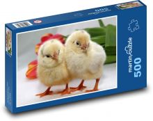 Chicken - bird, animal Puzzle of 500 pieces - 46 x 30 cm 