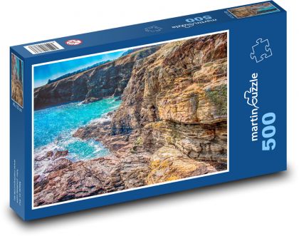 Morze - skały, rafa - Puzzle 500 elementów, rozmiar 46x30 cm