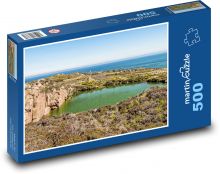 Quarry - rocks, sea Puzzle of 500 pieces - 46 x 30 cm 