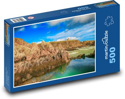 Sea - cliffs, rocks - Puzzle of 500 pieces, size 46x30 cm 