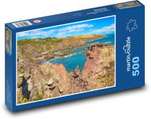 Útes - moře, skála Puzzle 500 dílků - 46 x 30 cm