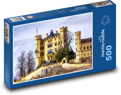 Hohenschwangau - zámek, Německo - Puzzle 500 dílků, rozměr 46x30 cm