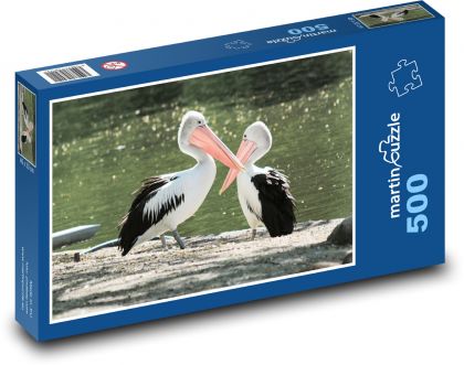 Pelikán - vták, zviera - Puzzle 500 dielikov, rozmer 46x30 cm 