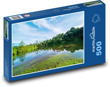 Water reservoir - landscape, nature - Puzzle of 500 pieces, size 46x30 cm 