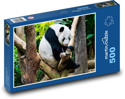 Panda - zviera, zoo - Puzzle 500 dielikov, rozmer 46x30 cm 