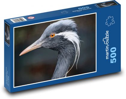 Jeřáb - zvíře, pták - Puzzle 500 dílků, rozměr 46x30 cm
