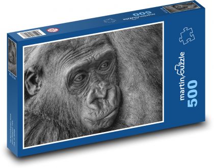 Gorila - primát, opice - puzzle 500 dílků