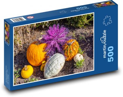 Dýně - zelenina, podzim - Puzzle 500 dílků, rozměr 46x30 cm