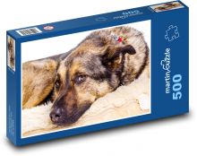Německý ovčák - pes, zvíře Puzzle 500 dílků - 46 x 30 cm