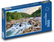 Fluss - Natur, Bäume Puzzle 500 Teile - 46 x 30 cm