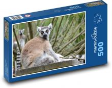 Madagaskarský lemur - zviera, cicavec Puzzle 500 dielikov - 46 x 30 cm 