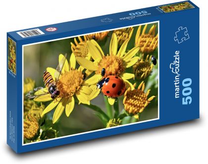 Sonnenblume - Biene, Blume - Puzzle - 500 Teile