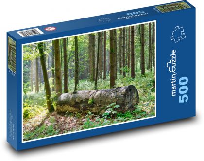 Kmeň stromu - les, príroda - Puzzle 500 dielikov, rozmer 46x30 cm 