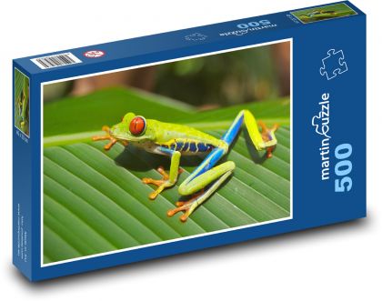 Žába - zvíře, rosnička - puzzle 500 dílků