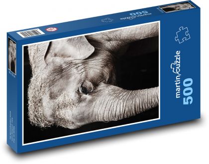 Slon - safari, zvíře - puzzle 500 dílků
